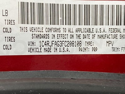 2015 Jeep Grand Cherokee 4WD 4dr Laredo