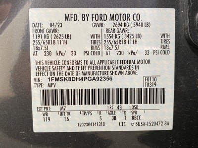 2023 Ford Explorer XLT 4WD