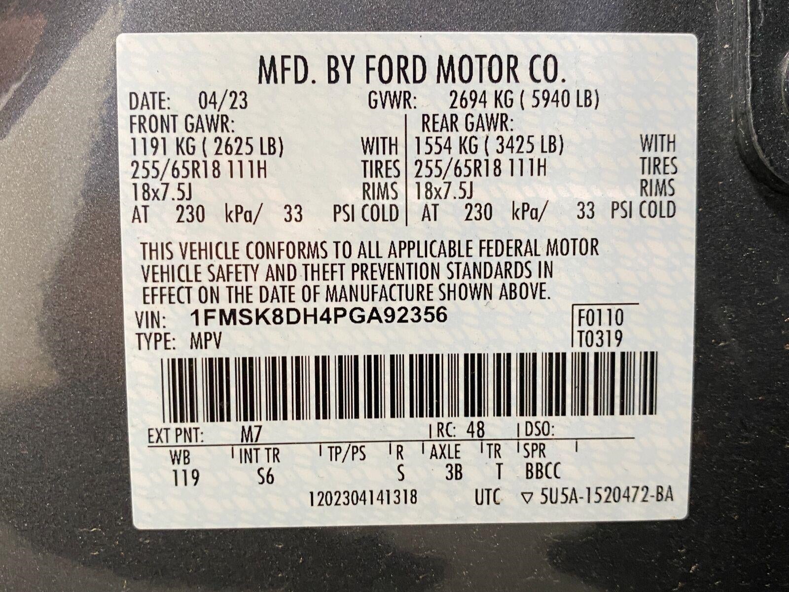 2023 Ford Explorer XLT 4WD