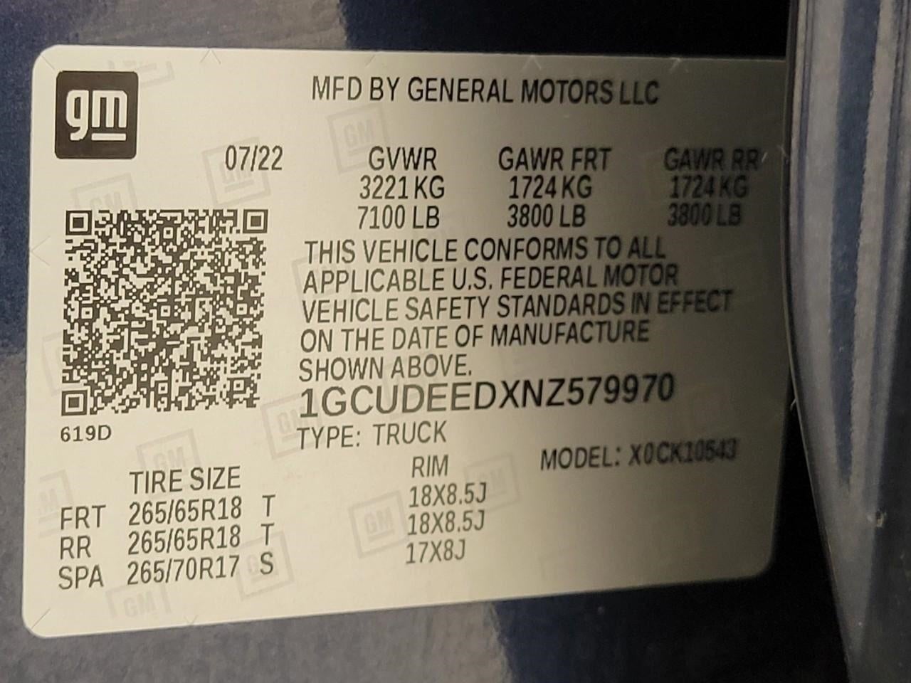 2022 Chevrolet Silverado 1500 4WD Crew Cab 147 RST