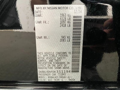 2025 Nissan Altima SV FWD