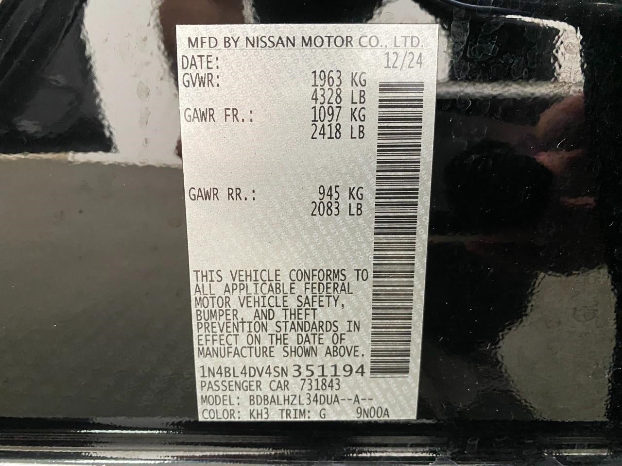 2025 Nissan Altima SV FWD