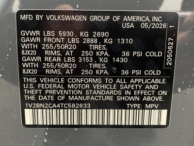 2026 Volkswagen Atlas 2.0T SEL 4MOTION