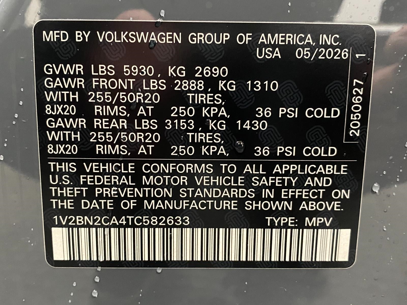 2026 Volkswagen Atlas 2.0T SEL 4MOTION