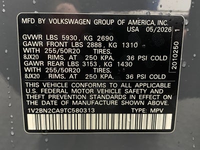2026 Volkswagen Atlas 2.0T SEL 4MOTION
