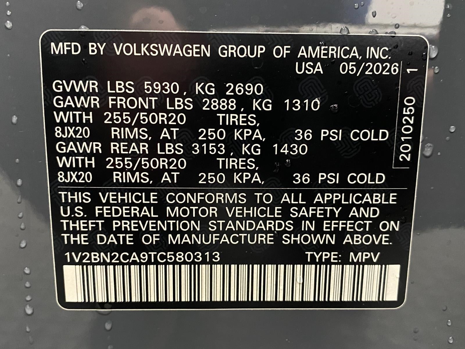 2026 Volkswagen Atlas 2.0T SEL 4MOTION