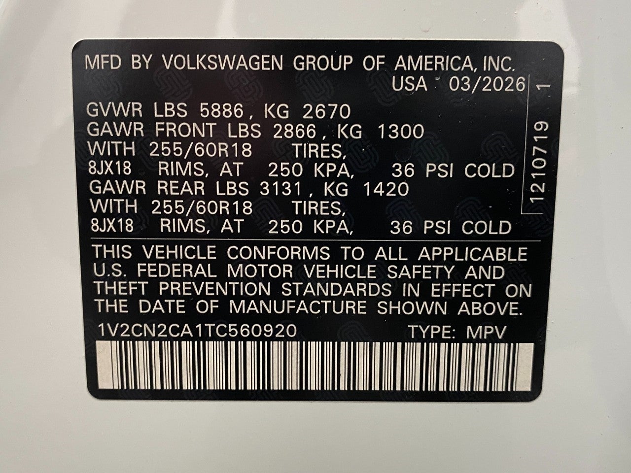 2026 Volkswagen Atlas 2.0T Peak Edition 4MOTION
