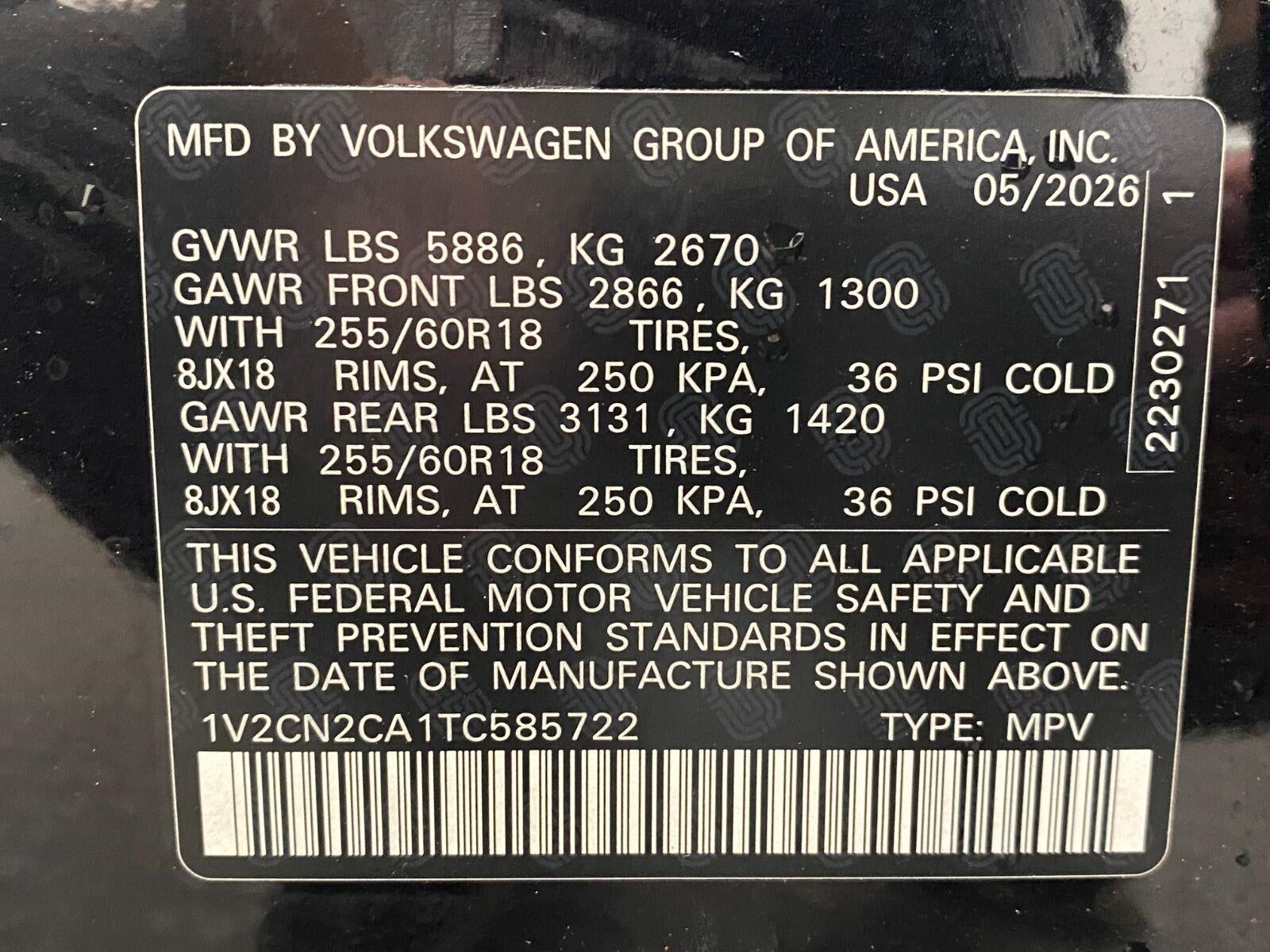 2026 Volkswagen Atlas 2.0T Peak Edition 4MOTION