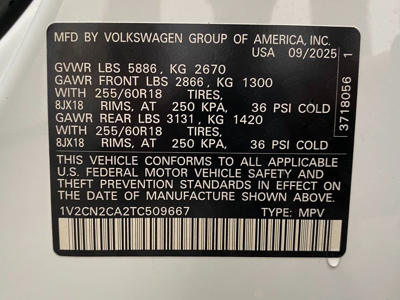 2026 Volkswagen Atlas 2.0T Peak Edition 4MOTION