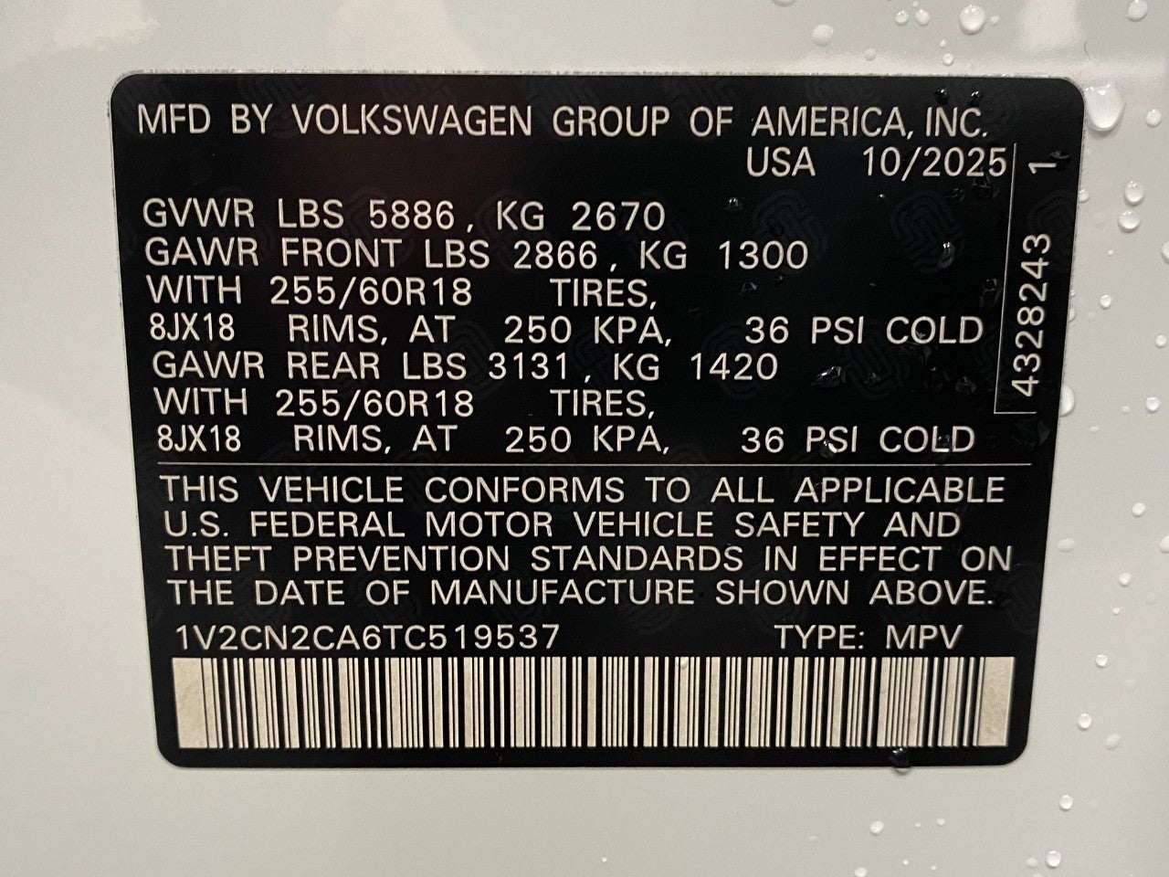 2026 Volkswagen Atlas 2.0T Peak Edition 4MOTION