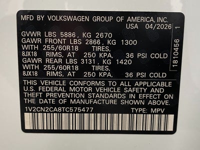 2026 Volkswagen Atlas 2.0T Peak Edition 4MOTION