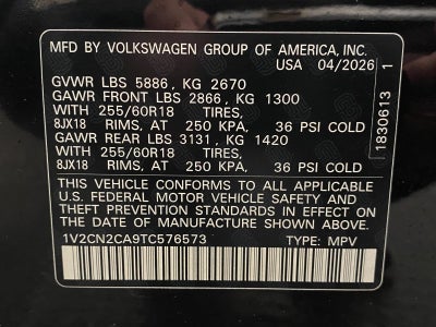 2026 Volkswagen Atlas 2.0T Peak Edition 4MOTION