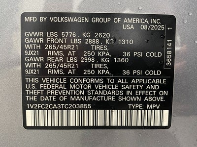 2026 Volkswagen Atlas Cross Sport 2.0T SEL Premium R-Line 4MOTION