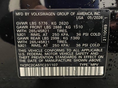 2026 Volkswagen Atlas Cross Sport 2.0T SEL Premium R-Line 4MOTION