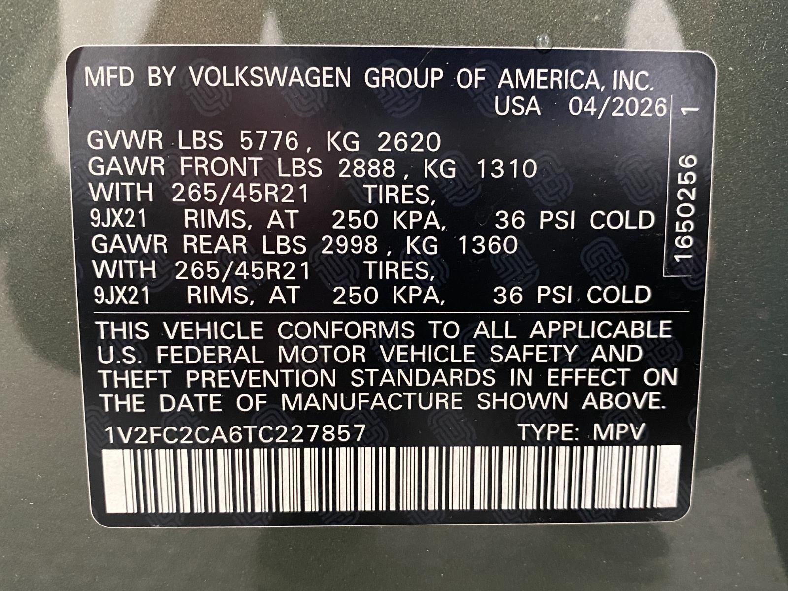 2026 Volkswagen Atlas Cross Sport 2.0T SEL Premium R-Line 4MOTION