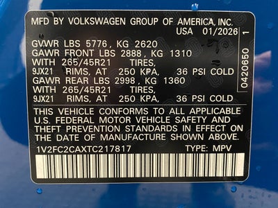 2026 Volkswagen Atlas Cross Sport 2.0T SEL Premium R-Line 4MOTION