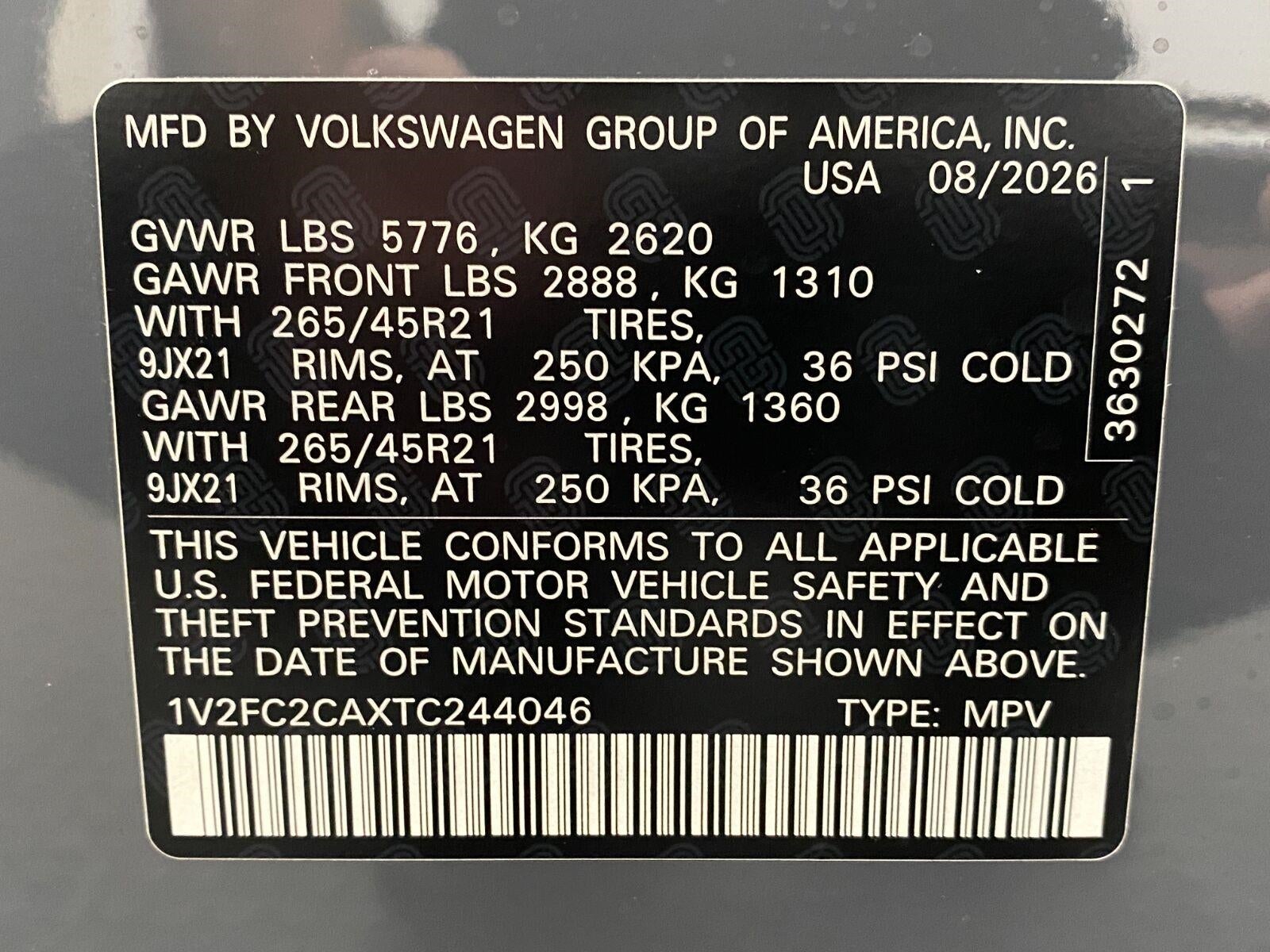 2026 Volkswagen Atlas Cross Sport 2.0T SEL Premium R-Line 4MOTION
