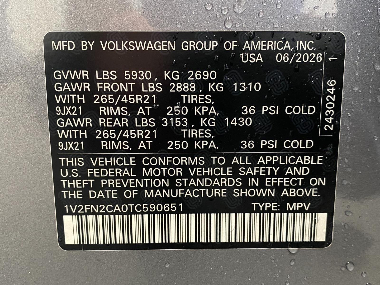 2026 Volkswagen Atlas 2.0T SEL Premium R-Line 4MOTION