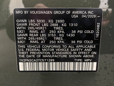 2026 Volkswagen Atlas 2.0T SEL Premium R-Line 4MOTION