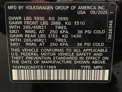 2026 Volkswagen Atlas 2.0T SEL Premium R-Line 4MOTION