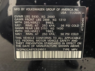 2026 Volkswagen Atlas 2.0T SEL Premium R-Line 4MOTION