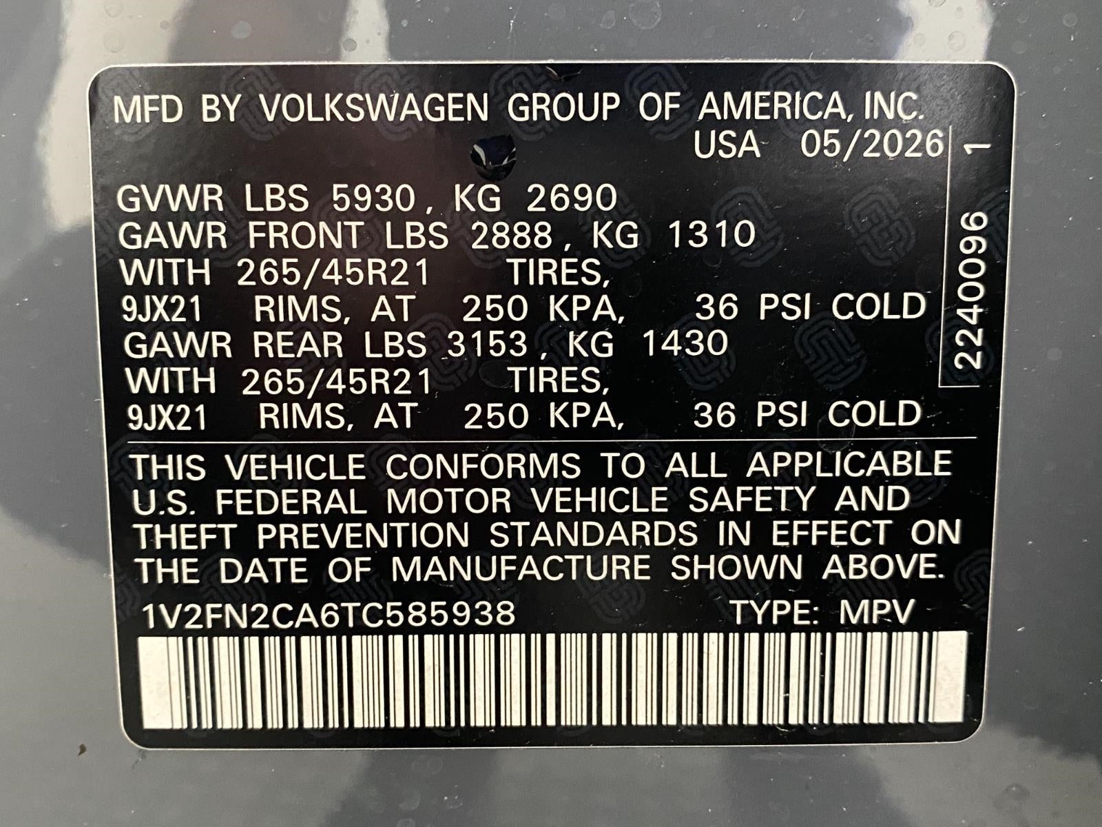2026 Volkswagen Atlas 2.0T SEL Premium R-Line 4MOTION