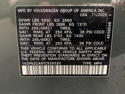 2026 Volkswagen Atlas 2.0T SEL Premium R-Line 4MOTION