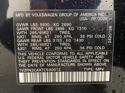 2026 Volkswagen Atlas 2.0T SEL Premium R-Line 4MOTION