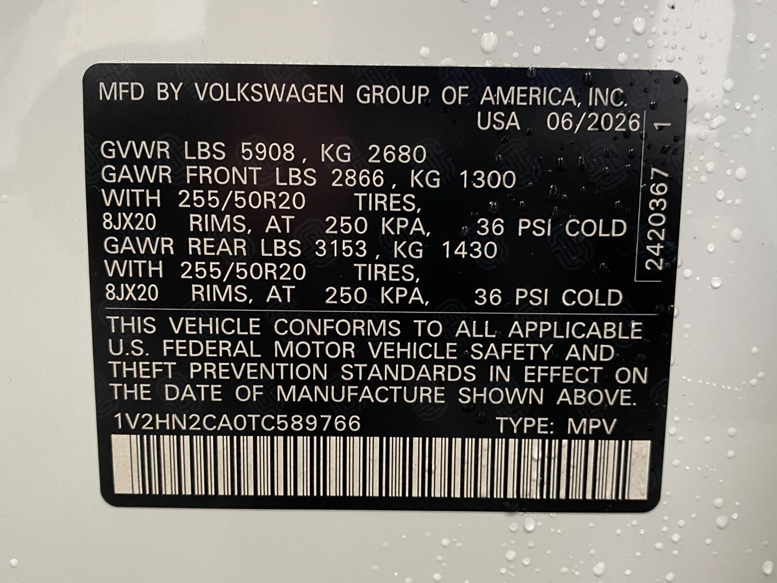 2026 Volkswagen Atlas 2.0T SE w/Technology 4MOTION