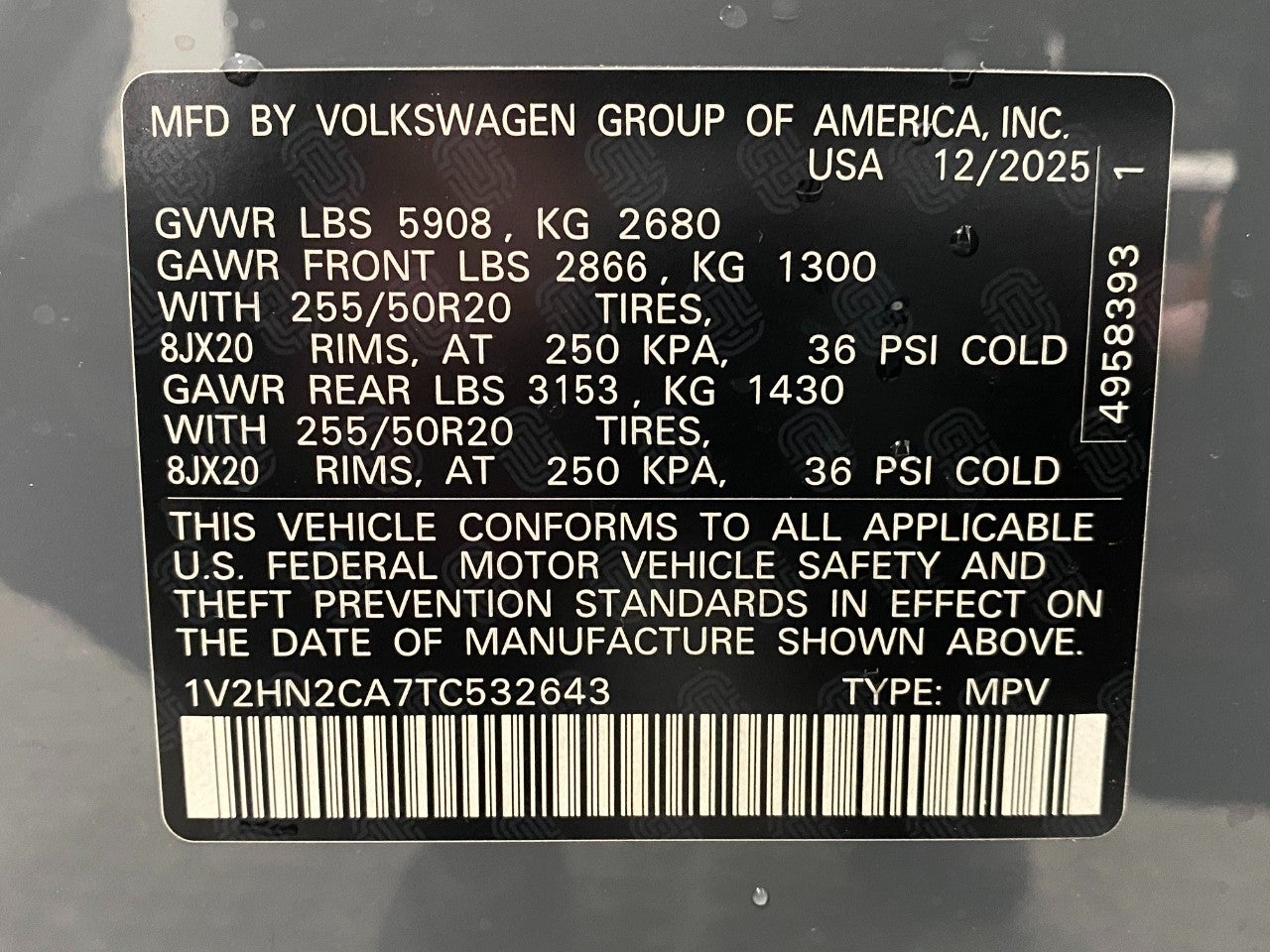 2026 Volkswagen Atlas 2.0T SE w/Technology 4MOTION