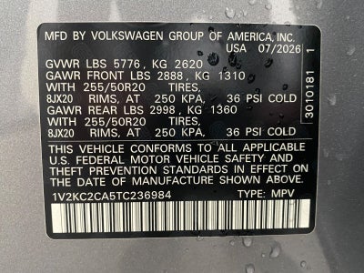 2026 Volkswagen Atlas Cross Sport 2.0T SE w/Technology 4MOTION