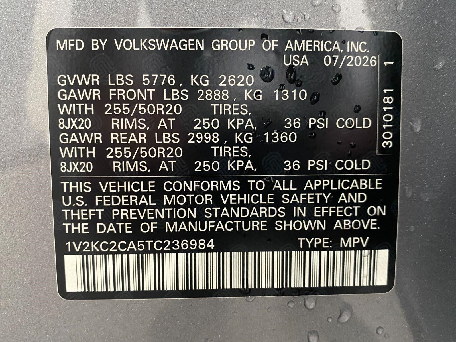 2026 Volkswagen Atlas Cross Sport 2.0T SE w/Technology 4MOTION