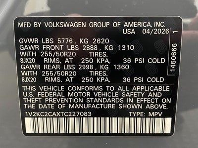 2026 Volkswagen Atlas Cross Sport 2.0T SE w/Technology 4MOTION