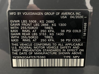 2026 Volkswagen Atlas 2.0T SE w/Technology 4MOTION