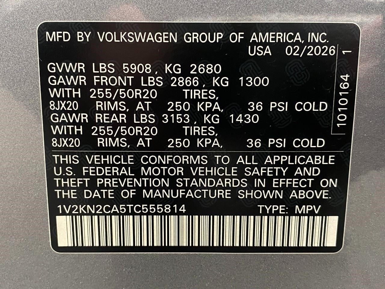 2026 Volkswagen Atlas 2.0T SE w/Technology 4MOTION