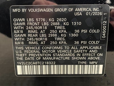 2026 Volkswagen Atlas Cross Sport 2.0T SE 4MOTION