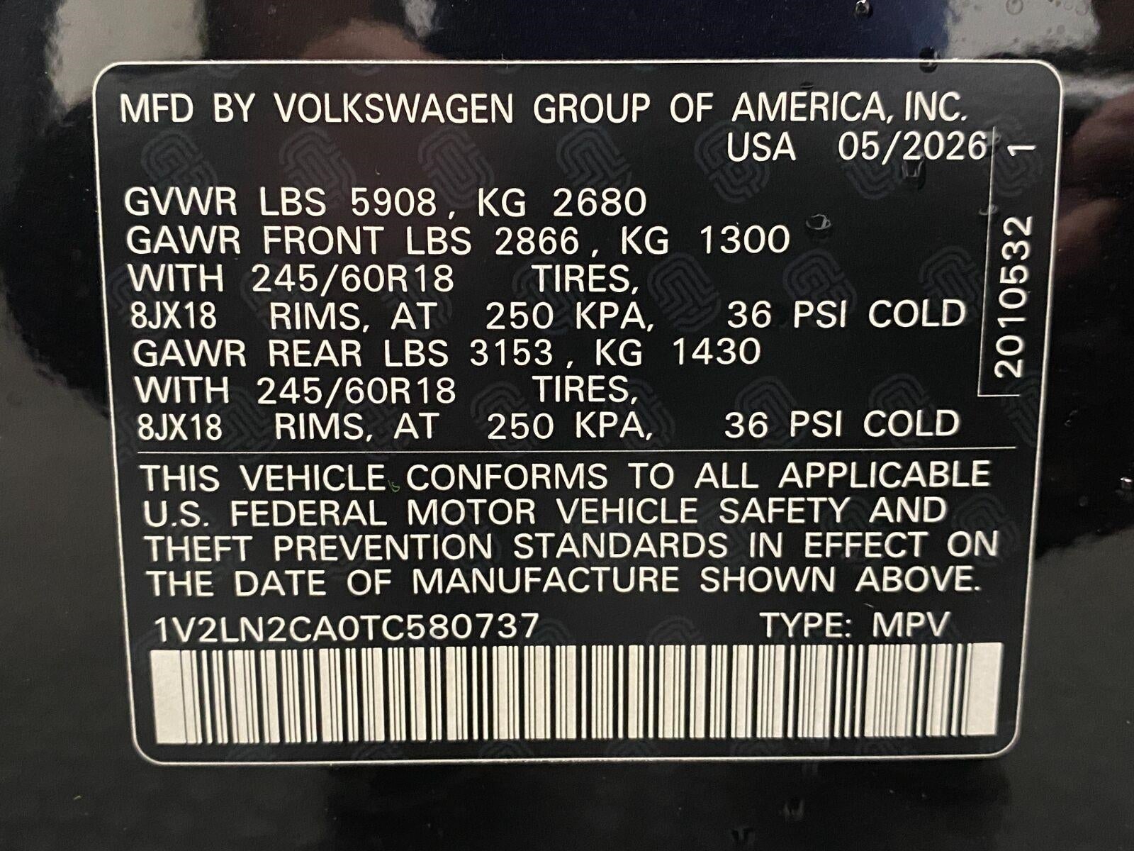 2026 Volkswagen Atlas 2.0T SE 4MOTION