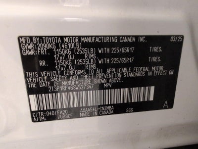 2025 Toyota RAV4 XLE AWD