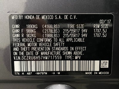 2017 Honda HR-V EX AWD CVT