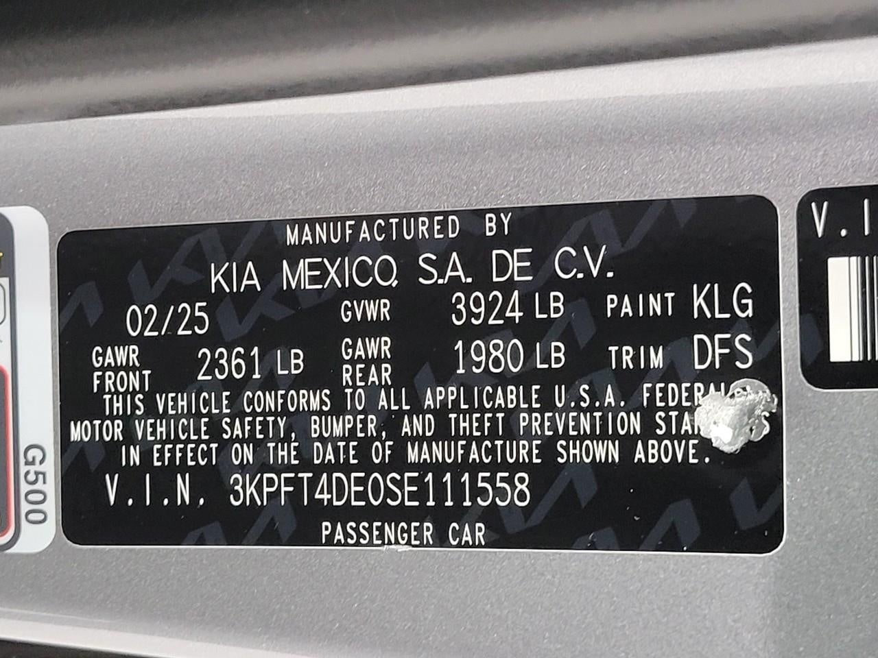 2025 Kia K4 LXS FWD
