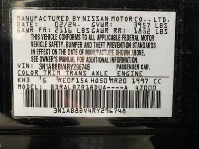 2024 Nissan Sentra S CVT