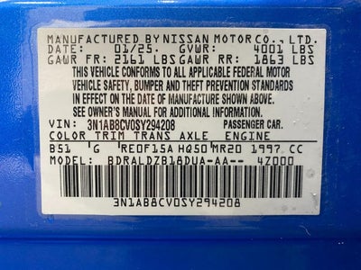 2025 Nissan Sentra SV CVT