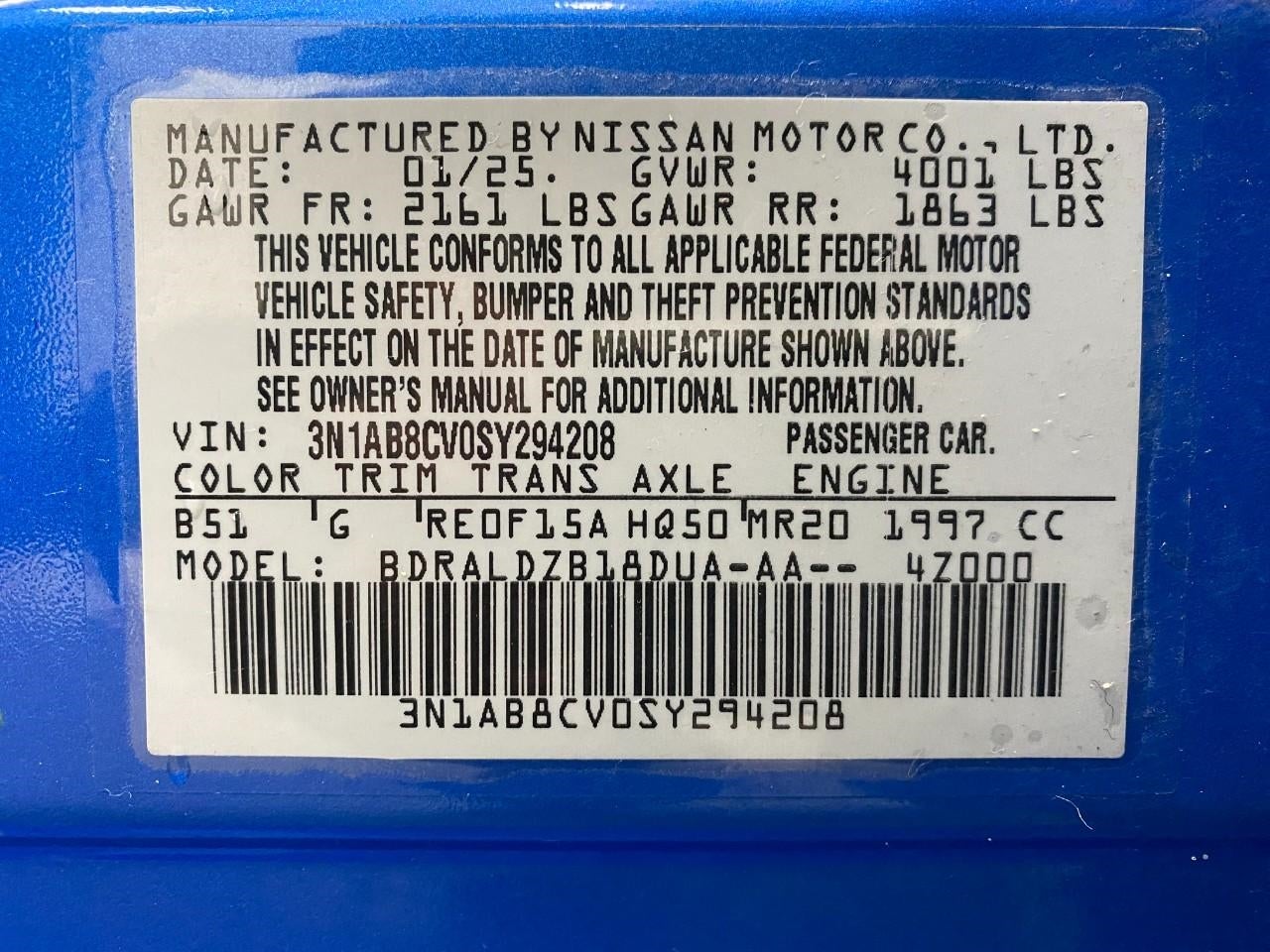 2025 Nissan Sentra SV CVT