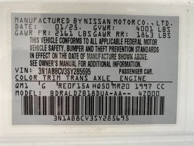 2025 Nissan Sentra SV CVT