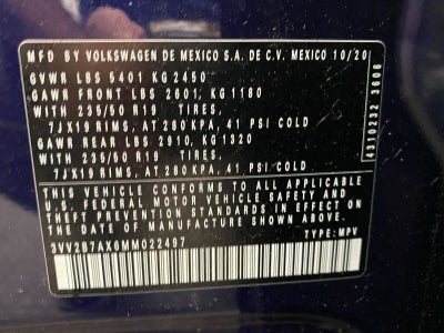 2021 Volkswagen Tiguan 2.0T SEL 4MOTION