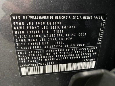 2026 Volkswagen Taos SEL 4MOTION
