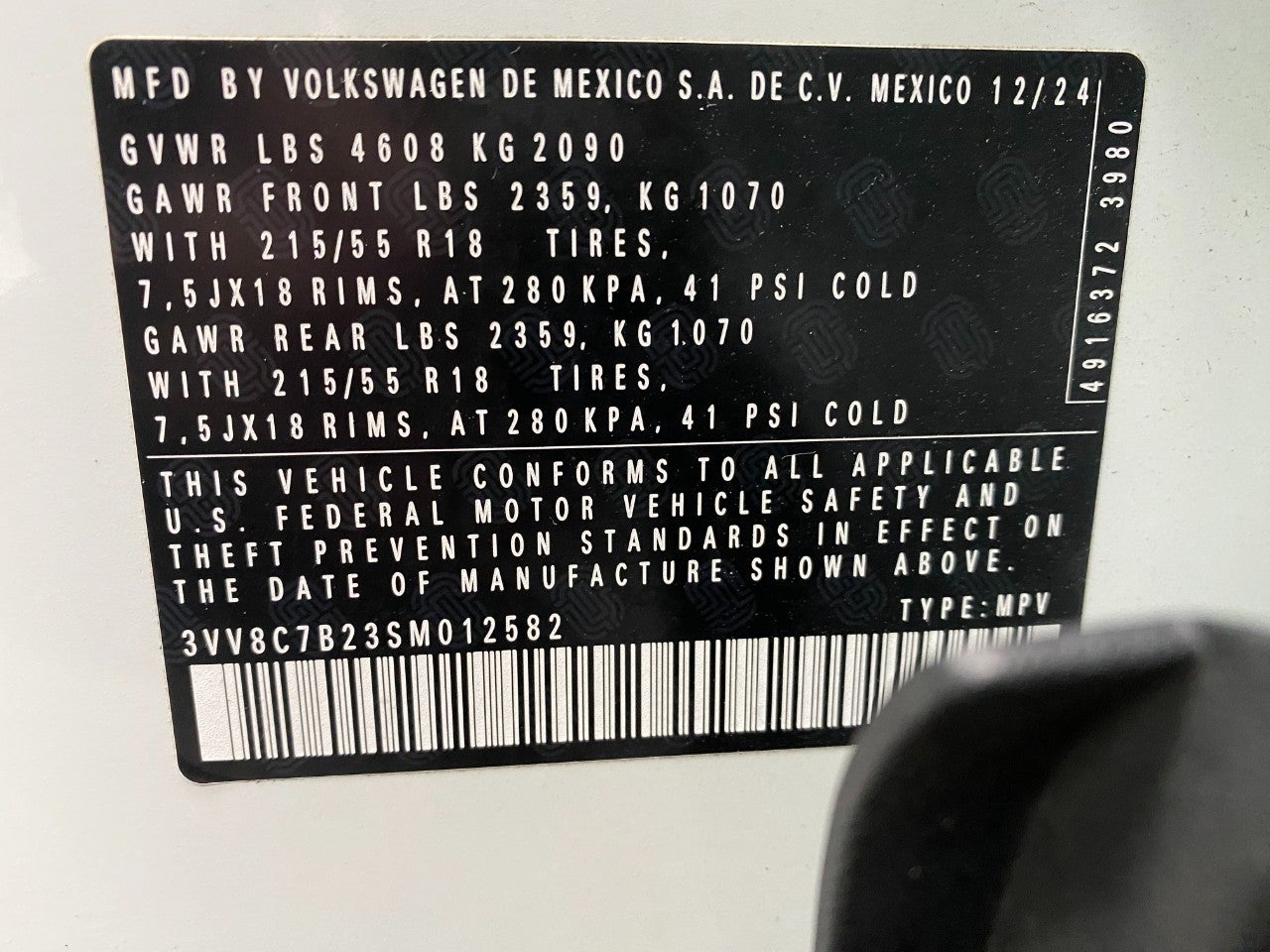 2025 Volkswagen Taos S 4MOTION