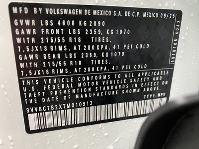 2026 Volkswagen Taos S 4MOTION