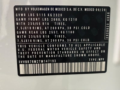 2026 Volkswagen Tiguan S 4MOTION