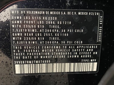 2026 Volkswagen Tiguan SE 4MOTION